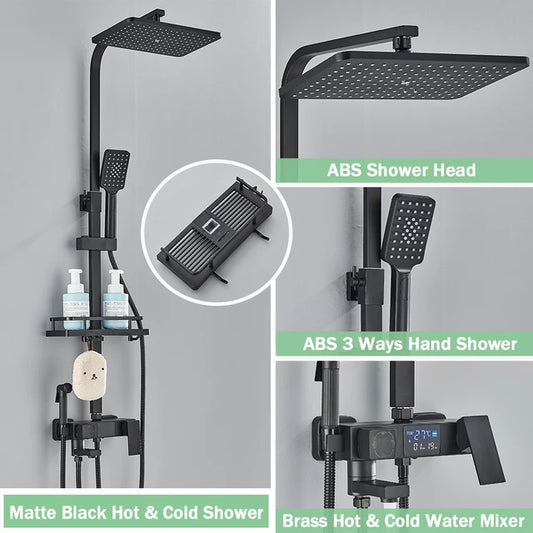 Digital Thermostatic Rainfall Shower System